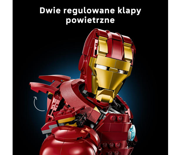 LEGO Marvel Super Heroes 76327 Popiersie Iron Mana MK4 - 1331663 - zdjęcie 9